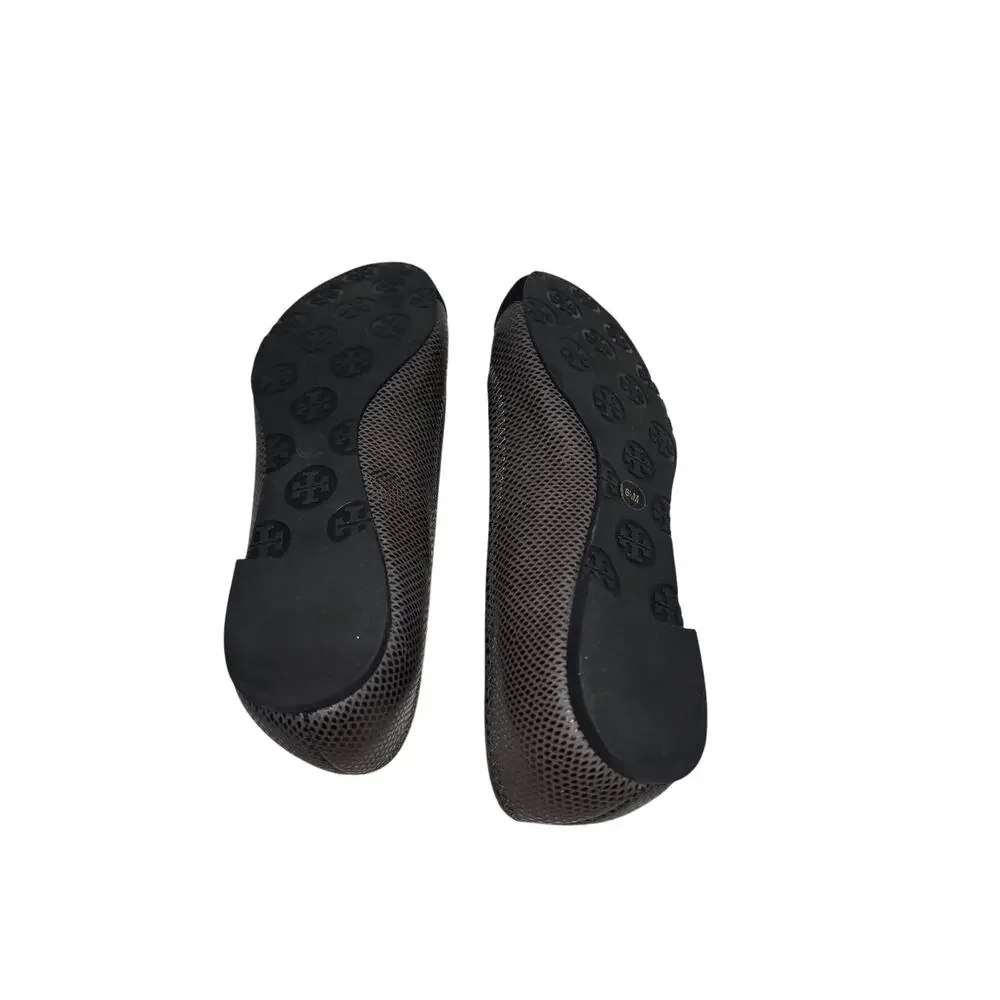 Tory Burch Benton‎ Ballet Flat Black Womens size 6.5